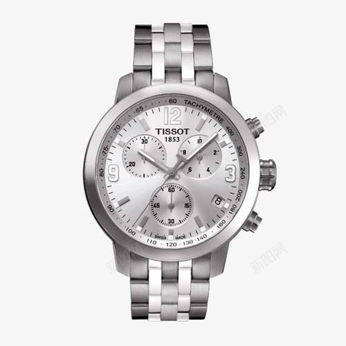 天梭三眼计时石英手表png免抠素材_新图网 https://ixintu.com PRC200 TISSOT 产品实物 名牌手表 男士手表 腕表