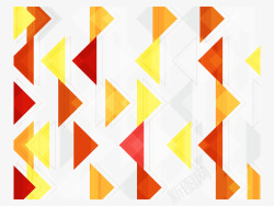 彩色三角几何漂浮矢量图素材