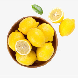 柠檬黄鲜柠檬高清图片
