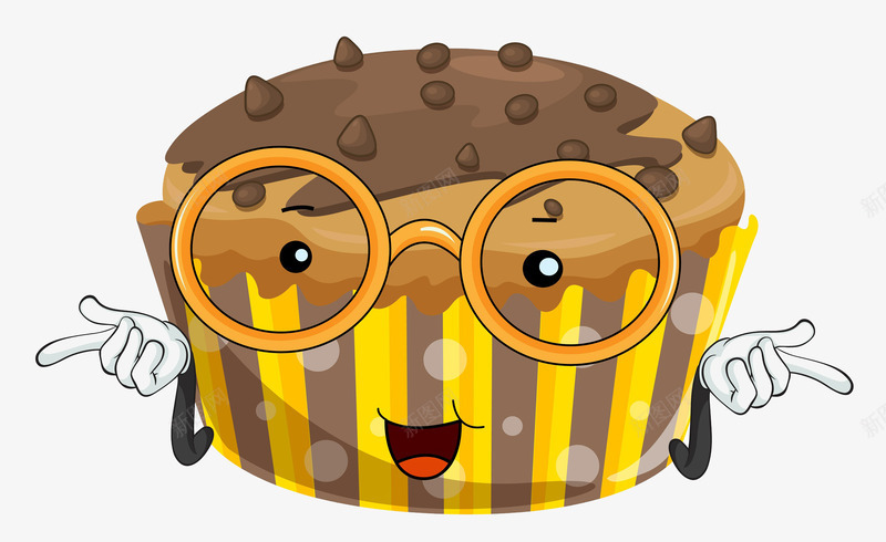 戴眼镜的蛋糕png免抠素材_新图网 https://ixintu.com 乳酪 乳酪蛋糕 吃的 奶酪 甜品 甜食 蛋糕 蛋糕小人 食物