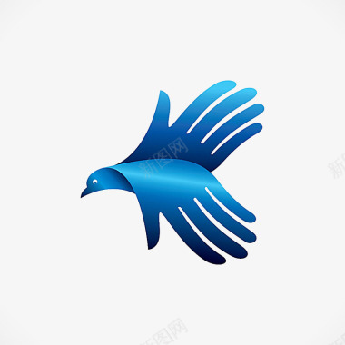 创意蓝色企业logo图标图标