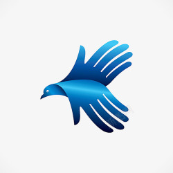 飞鸟logo创意蓝色企业logo图标高清图片