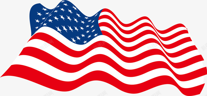 美国国旗矢量图ai免抠素材_新图网 https://ixintu.com 创意 创意国旗 国外 旗子 美国 美国国旗 矢量图