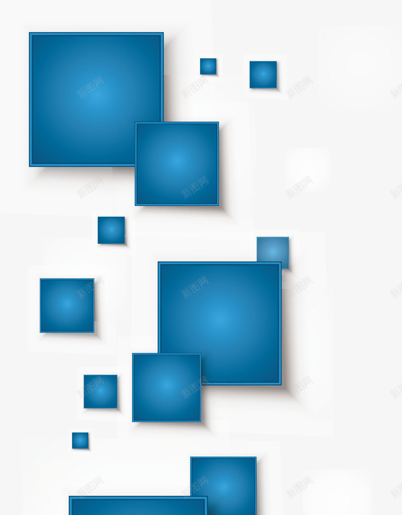 蓝色科技方块矢量图eps免抠素材_新图网 https://ixintu.com 矢量素材 科技 科技感 科技方块 矢量图