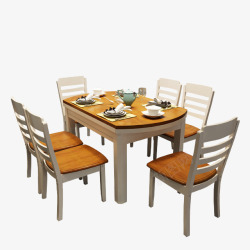 餐桌餐椅模型客厅餐桌高清图片