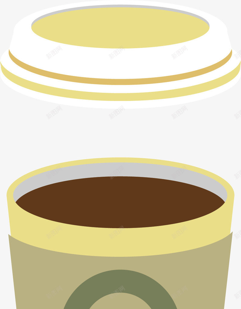 开盖的胶囊咖啡饮品矢量图图标ai_新图网 https://ixintu.com 咖啡logo 咖啡杯 喝咖啡 手绘咖啡 瓶盖 矢量图 粥logo 胶囊咖啡 胶囊咖啡饮品 设计
