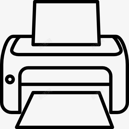 打印机图标png_新图网 https://ixintu.com 办公材料 印刷 打印 热敏打印机 纸