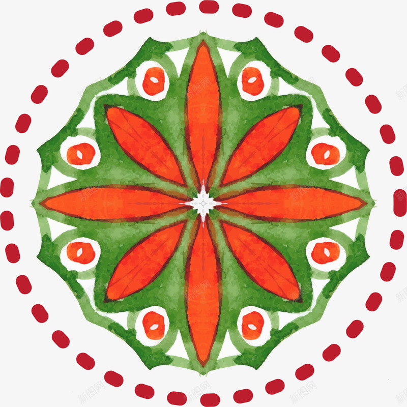 绿色水彩花纹标志png免抠素材_新图网 https://ixintu.com 圣诞快乐 圣诞球 圣诞节 绿色水彩 花纹图案 装饰图案