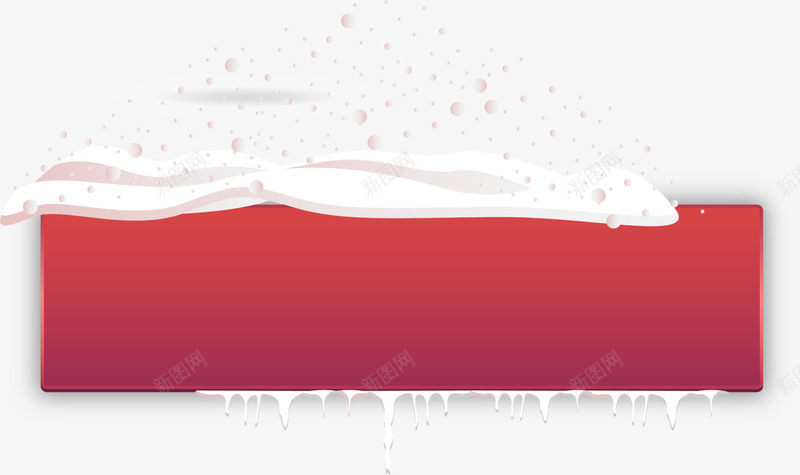 红色积雪标签png免抠素材_新图网 https://ixintu.com 冬天 冬季 冬日 寒冬标志 积雪标志 红色标签 装饰图案