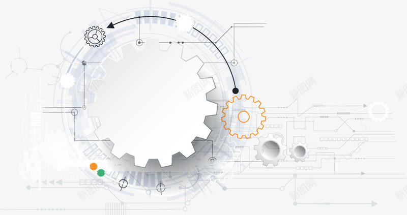 精美齿轮背景矢量图eps免抠素材_新图网 https://ixintu.com 信息科技 工程机械 时尚背景 机械背景 机械零件 科技未来 科技背景 精美 齿轮 矢量图