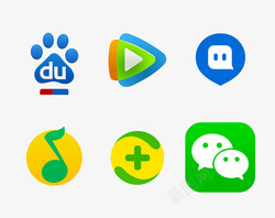 视频手机各种软件logo图标高清图片