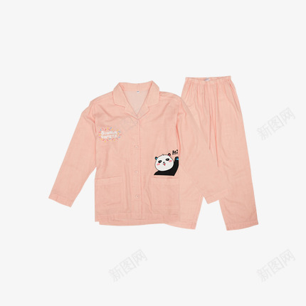 夏日甜心家居服png免抠素材_新图网 https://ixintu.com 产品实物 双层纱 夏日甜心产品 少女风 睡衣 粉色睡衣