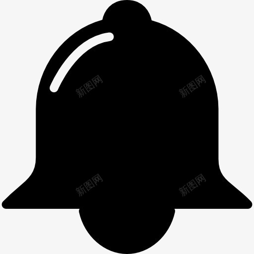 贝尔黑色形状图标png_新图网 https://ixintu.com 基本程序 声 工具 接口 符号 象征 铃 铃铛 音频