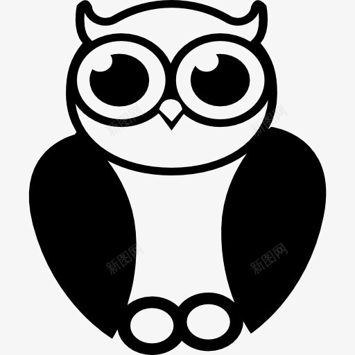 猫头鹰的圣人的象征图标png_新图网 https://ixintu.com 动物 圣人 教育 象征 鸟类