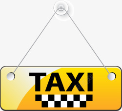 出租车标签出租车挂牌高清图片