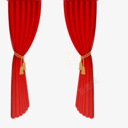 舞台红帘子素材