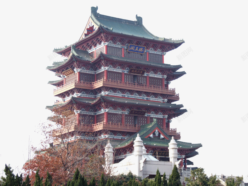 江西景区滕王阁png免抠素材_新图网 https://ixintu.com 旅游景区 江西景区 江西滕王阁 滕王阁 著名景点