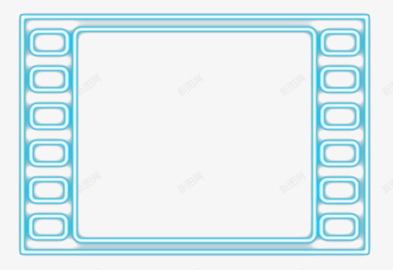 荧光电影胶卷png免抠素材_新图网 https://ixintu.com 电影 胶卷 荧光 蓝色 观影