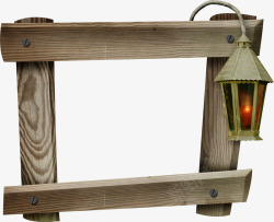 古典木框木框吊灯高清图片