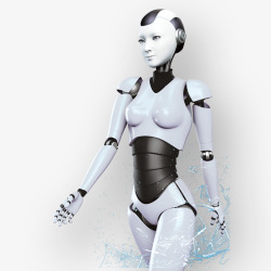 女机器人机器人高清图片