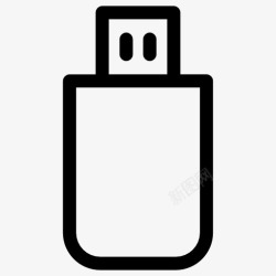 便携式USB闪存驱动器闪存驱动器图标高清图片