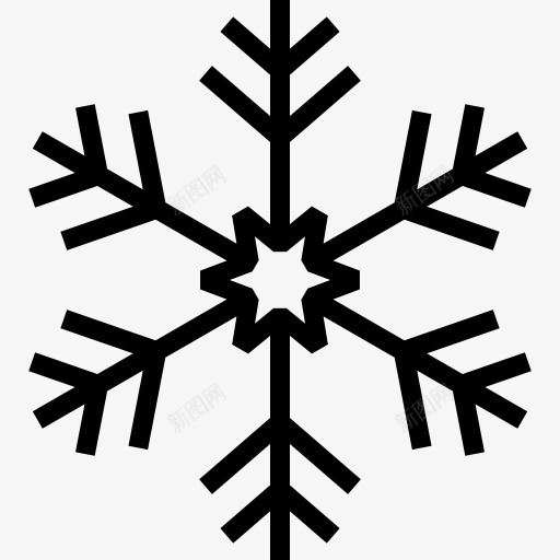 Snowflake图标png_新图网 https://ixintu.com 冬天 冷 圣诞节 自然 雪 雪花