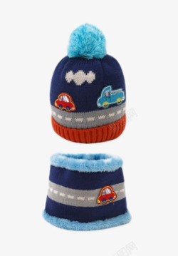 儿童毛线帽冬天加绒毛线帽高清图片