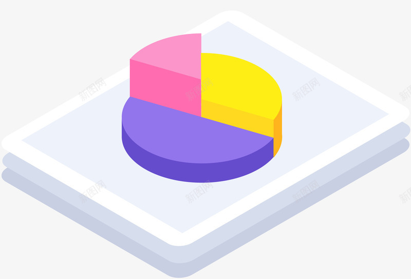 饼状图文件图标矢量图ai_新图网 https://ixintu.com 图标 数据文件 文件 文件图标 饼状图 矢量图