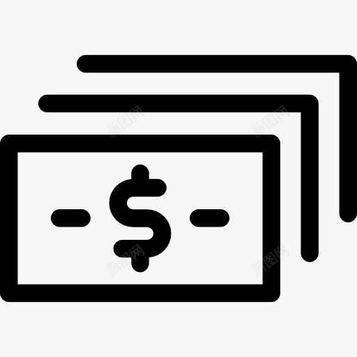 比尔图标png_新图网 https://ixintu.com 业务 汇率 现金 美元 账单 货币 银行