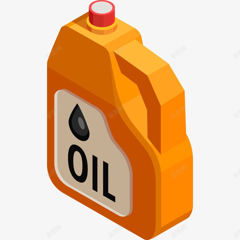 黄色油桶png免抠素材_新图网 https://ixintu.com 一个 卡通 图案 塑料 手绘 橘色 油桶 简图