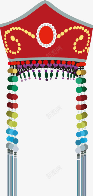 民族头饰png免抠素材_新图网 https://ixintu.com 头饰 民族 精致