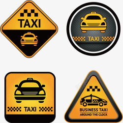 出租车广告出租车标图标高清图片