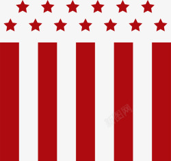 美国军人红色星星旗子高清图片
