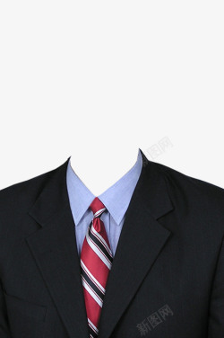 领带西服头像证件照衣服模板高清图片