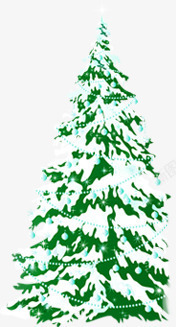 绿色圣诞树活动页面素材