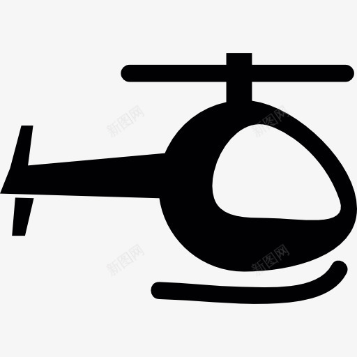 直升机的轮廓图标png_新图网 https://ixintu.com 直升机 运输车辆 飞行