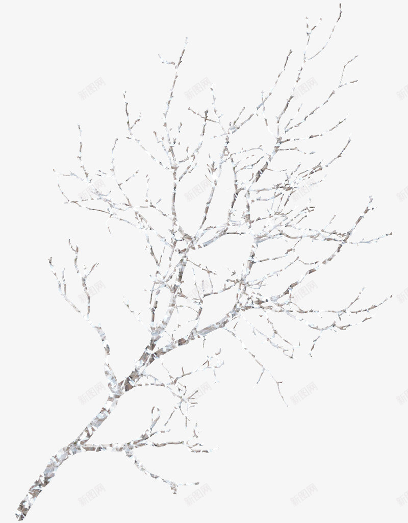 冰雪覆盖树枝png免抠素材_新图网 https://ixintu.com 下雪 冬天 冬季树枝 冰雪 枝头 树枝 雪压枝头