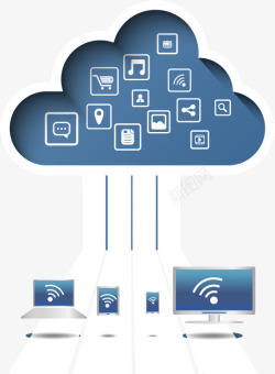 应用符号云平台矢量图图标高清图片