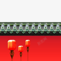 清宫红色传统宫墙如懿传元素高清图片