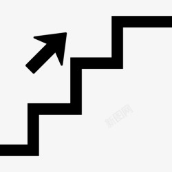 楼梯标志上楼图标高清图片
