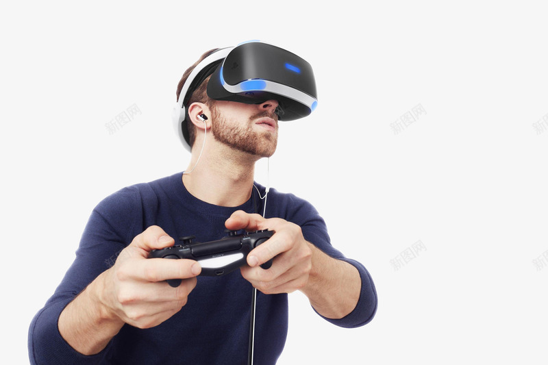 亲临VR技术png免抠素材_新图网 https://ixintu.com VR世界 体验VR 游戏 科技 虚拟现实