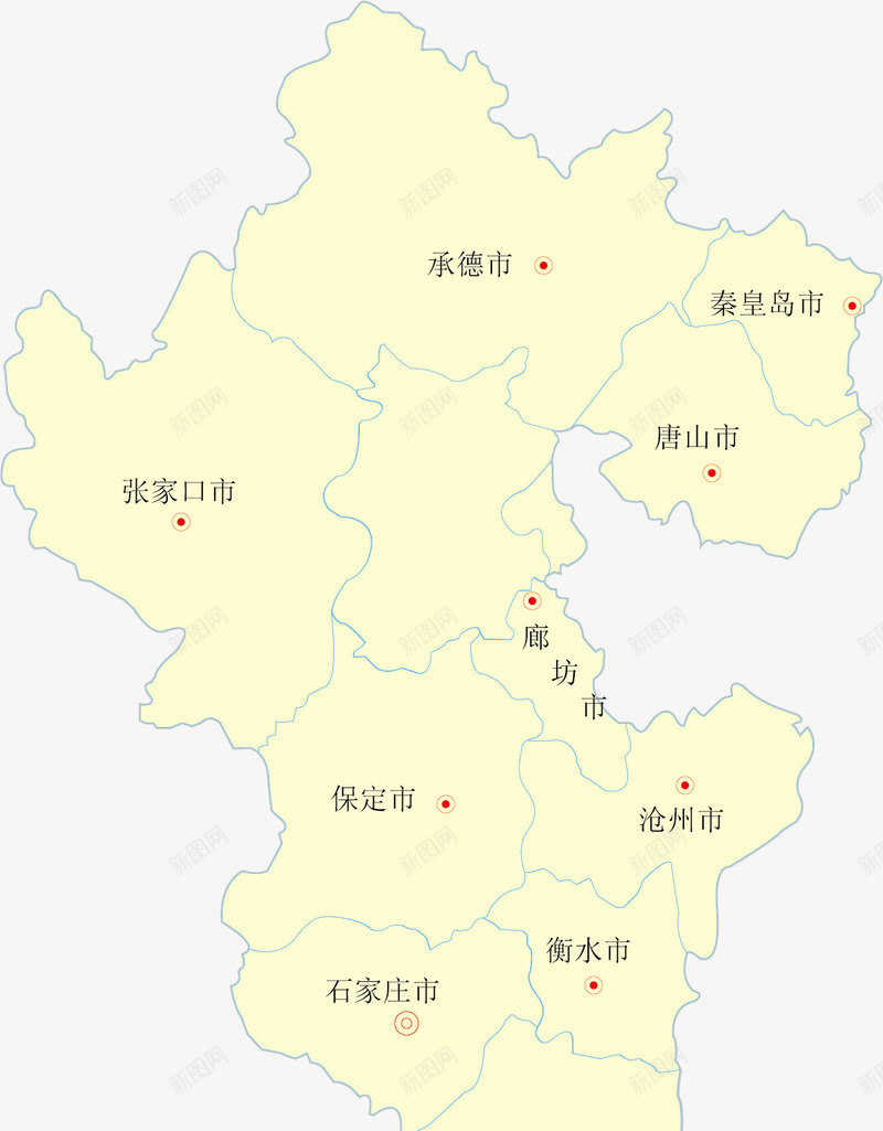 山东省地图矢量图eps免抠素材_新图网 https://ixintu.com 中国省份地图 地图 山东省地图 省份地图 省级行政区 矢量图 矢量地图