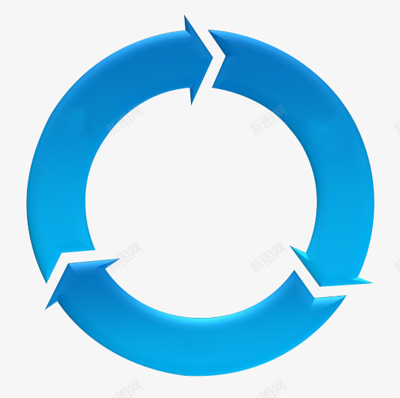 蓝色循环箭头图标png_新图网 https://ixintu.com 循环 箭头 蓝色