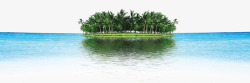 度假小岛椰子树沙滩美景高清图片