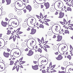 复古紫色花纹背景图片紫色花纹矢量图高清图片