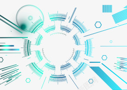 科技感圆科技装饰渐变圆形高清图片