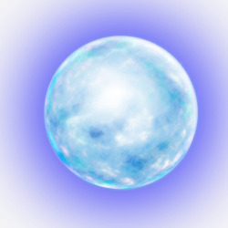 蓝色荧光鼠标蓝色月球高清图片