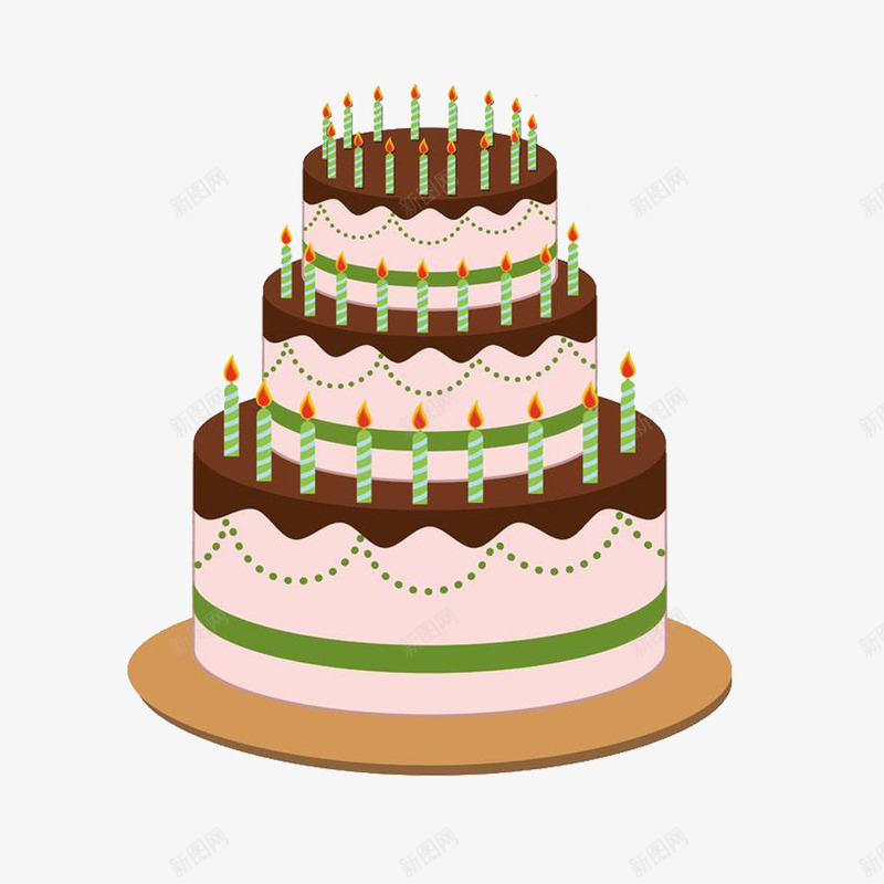 手绘巧克力奶油蛋糕png免抠素材_新图网 https://ixintu.com 三层蛋糕 大蛋糕 奶油 巧克力 广告设计 手绘 蛋糕简笔