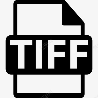 TIFF文件扩展名的象征图标图标