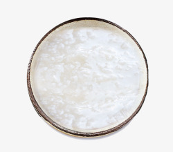 健康大米一碗好吃的白米粥高清图片
